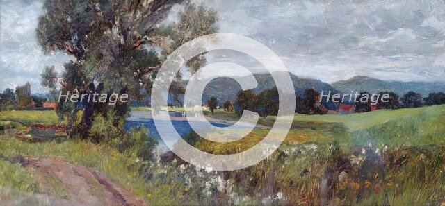 Landscape with Lake, c1870s. Creator: George Reid.