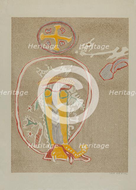 Petroglyph, 1935/1942. Creator: Lala Eve Rivol.