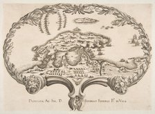 Topographic Plan (Porto Ercole?) in the Shape of a Fan. Creator: Unknown.