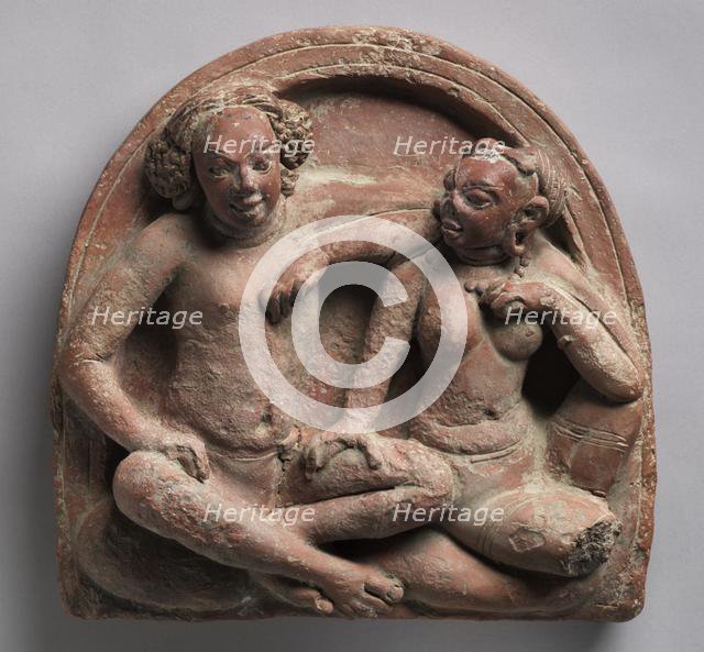 Amorous Couple: Mithuna, 400s-500s. Creator: Unknown.