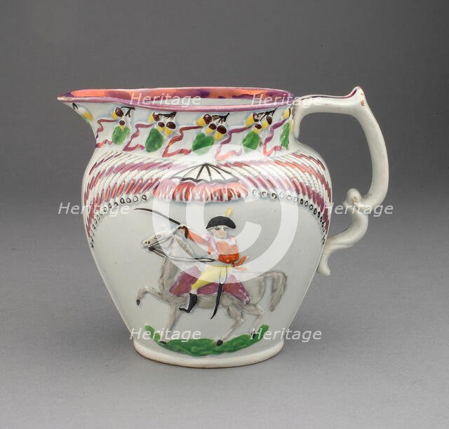 Pitcher, Staffordshire, c. 1815. Creator: Staffordshire Potteries.