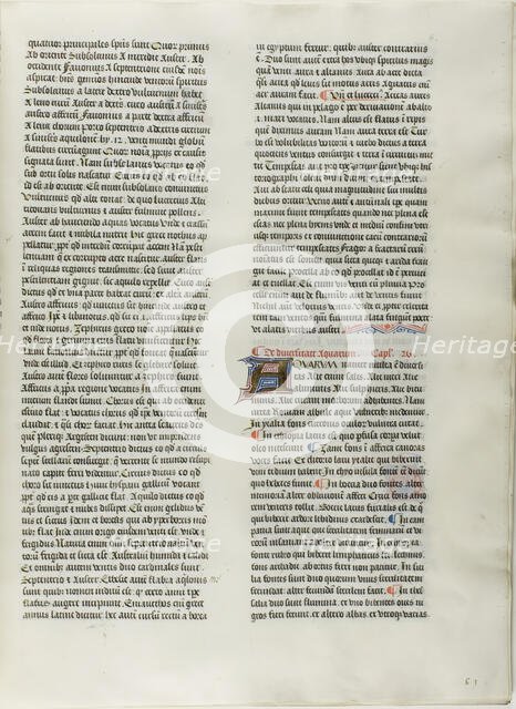 Folio Nine from Burchard of Sion's De locis ac mirabilibus mundi, or an Illuminated Geo..., c. 1460. Creator: Burchard of Mount Sion.