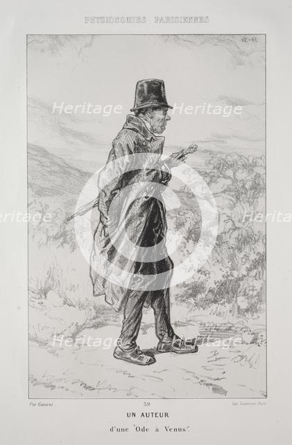 Un Auteur. Creator: Paul Gavarni (French, 1804-1866).