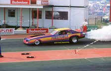 Dragster Racing at Santa Pod 1994. Artist: Unknown.