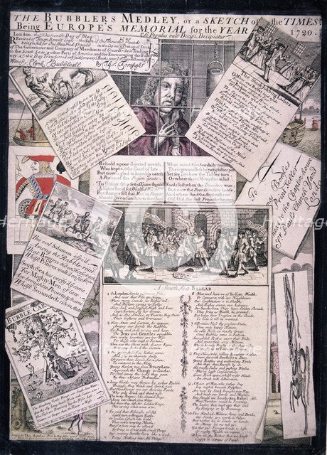 'The Bubblers Medley, or a Sketch of the Times', 1720. Artist: Anon