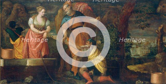Rebecca at the Well, c. 1582/1588. Creators: Paolo Veronese, Workshop of Veronese.