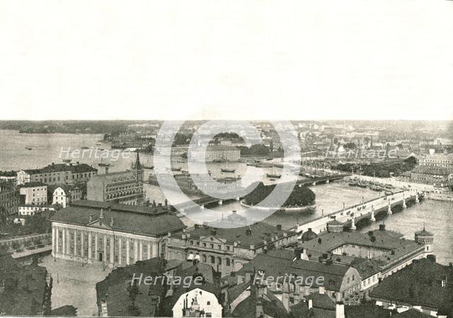 Panorama of Stockholm, Sweden, 1895.  Creator: Axel Lindahl.