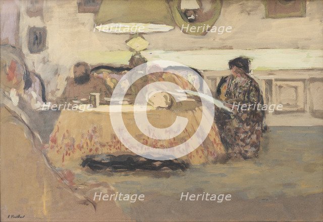 Lamp in an interior, 1909.