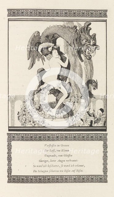 Illustration for "Das Schöne Mädchen von Pao" by Otto Julius Bierbaum, 1909-1910. Creator: Bayros, Franz von (1866-1924).