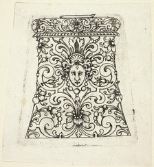 Plate 7, from twenty ornamental designs for goblets and beakers, 1604. Creator: Master AP.