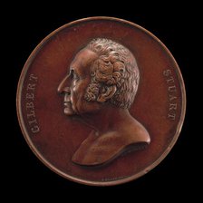 Gilbert Stuart, 1755-1828, Painter [obverse], 1848. Creator: Charles Cushing Wright.