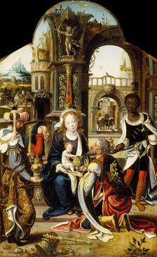 The Adoration of the Magi, c1530. Creator: Workshop of Pieter Coecke van Aelst.