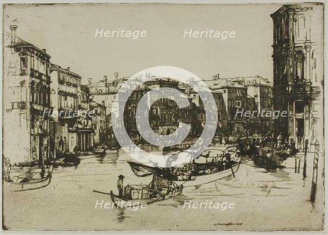 The Market, Venice, 1908. Creator: Donald Shaw MacLaughlan.