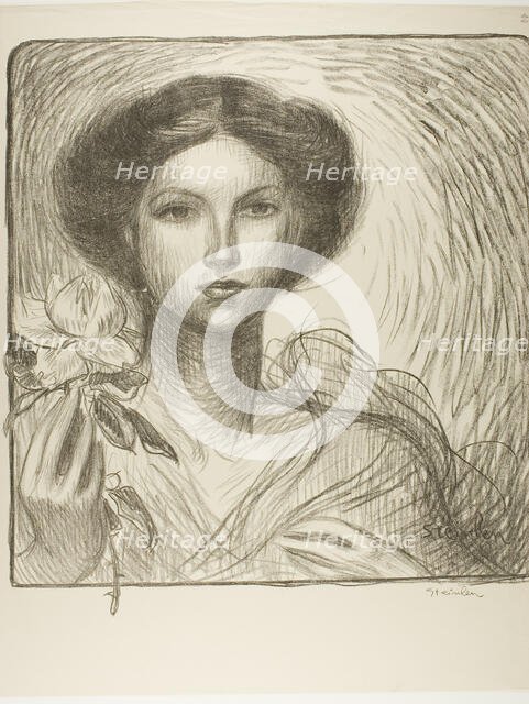 French art Exhibition in Krefeld, 1907. Creator: Theophile Alexandre Steinlen.