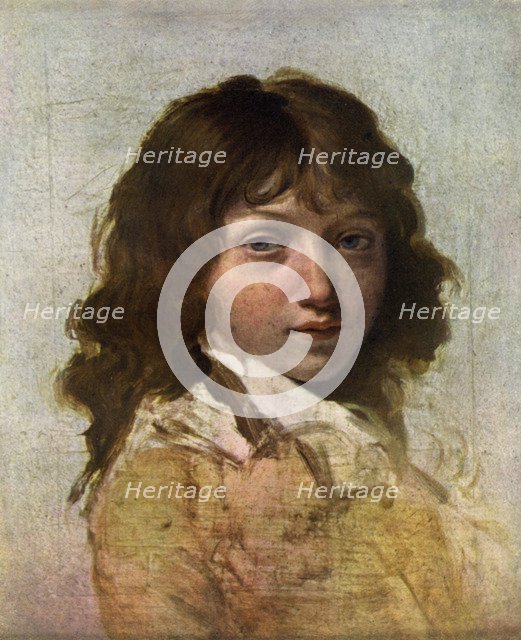 'Head of a Boy', early 19th century.Artist: Louis Leopold Boilly
