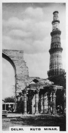 Kutb Minar, Delhi, India, c1925. Artist: Unknown
