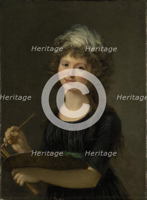 Self-portrait. Creator: Lemoine, Marie-Victoire (1754-1820).