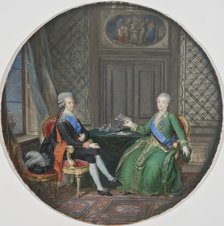 King Gustavus III and Catherine II of Russia in Fredrikshavn 1783, 1784. Creator: Cornelius Hoyer.