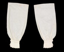 Undersleeves, American, ca. 1860. Creator: Unknown.