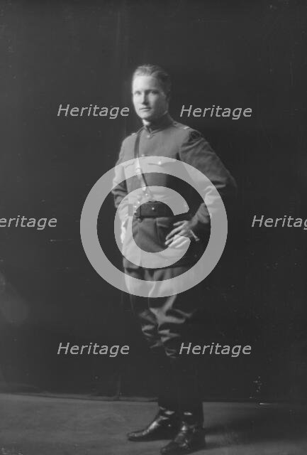 Lieutenant Bartlett Boder, portrait photograph, 1919 Mar. 19. Creator: Arnold Genthe.