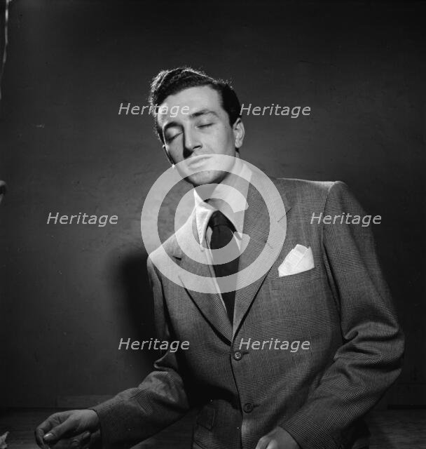 Portrait of Vic Damone, New York, N.Y.(?), 1938. Creator: William Paul Gottlieb.