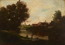 Landscape, 2nd half of 19th century. Creator: M Chalandre.