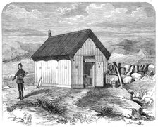 Sketches from Ireland: portable hut for police in Mayo, 1870. Creator: Unknown.