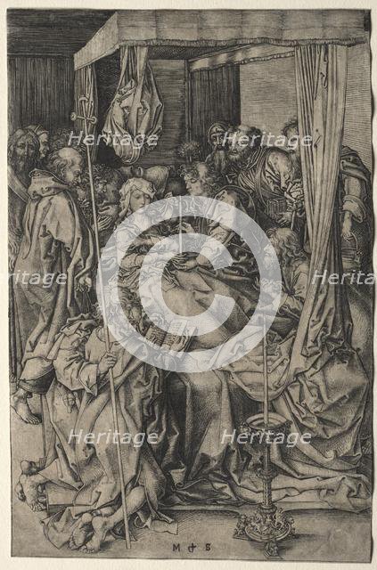 The Death of the Virgin. Creator: Martin Schongauer (German, c.1450-1491).