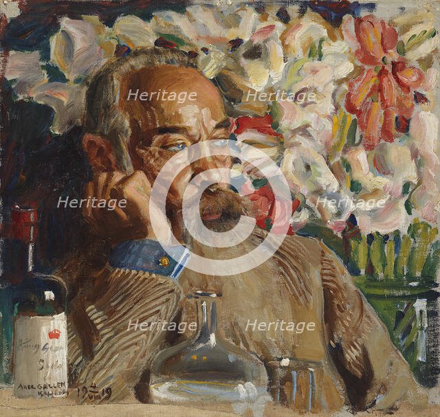 Portrait of Sigurd Wettenhovi-Aspa, 1919. Creator: Akseli Gallen-Kallela.