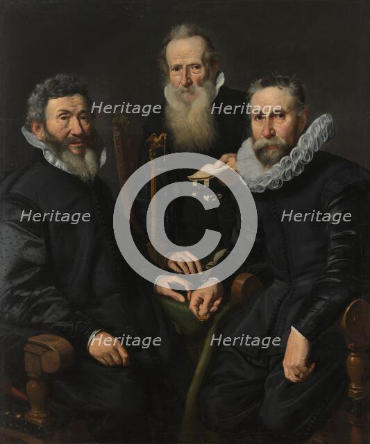 Group Portrait of an Unidentified Board of Governors, c.1625-c.1630. Creator: Thomas de Keyser.