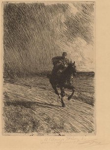 Storm (L'orage), 1891. Creator: Anders Leonard Zorn.