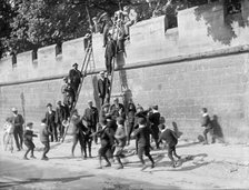 Beating the Bounds, Longwall Street, Oxford, Oxfordshire, 1908. Artist: Henry Taunt.