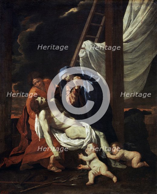 'The Descent from the Cross', 1620s. Artist: Nicolas Poussin