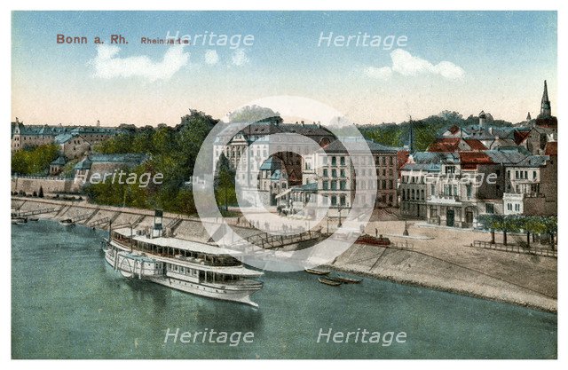 Bonn and the River Rhine, 20th century. Artist: Unknown