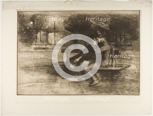 Lovers on a Bench, 822. Creator: Theophile Alexandre Steinlen.