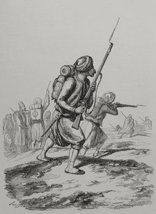 The Zouaves in the Crimea, Crimean War (1853-1856). 1856.  Creator: Unknown.