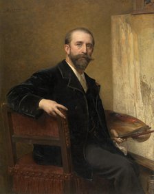 Self Portrait, 1896. Creator: Karel Ooms.