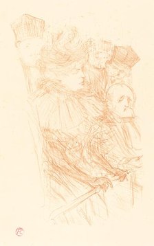 Lebaudy Trial - Testimony of Mlle. Marsy (Procès Lebaudy - Déposition de Mlle. Marsy), 1896. Creator: Henri de Toulouse-Lautrec.