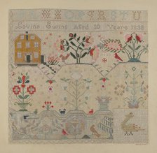 Sampler, c. 1938. Creator: Byron Dingman.