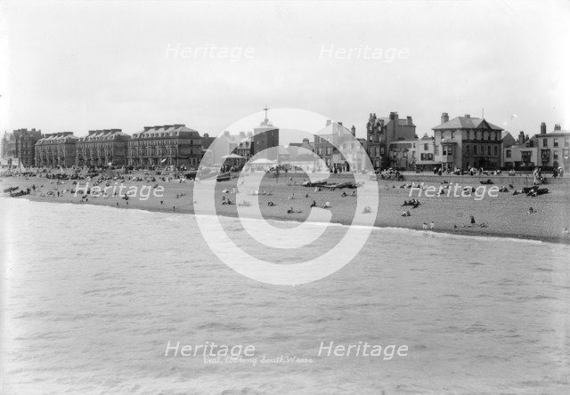 The beach at Deal, Kent, 1890-1910. Artist: Unknown