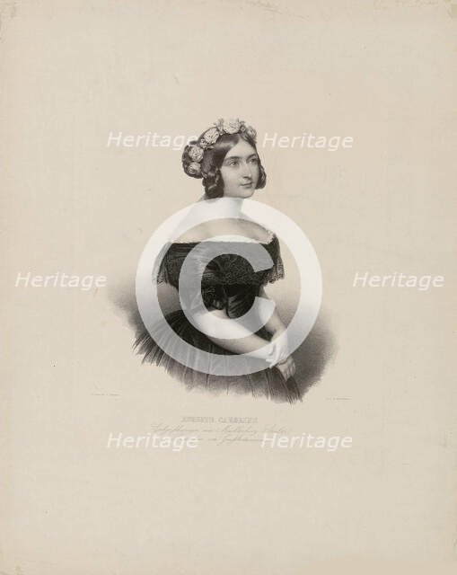 Princess Augusta of Cambridge (1822-1916), Grand Duchess of Mecklenburg-Strelitz. Creator: Giere, Julius (1807-1880).