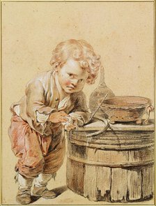 Boy with a Broken Egg, ca 1756. Artist: Greuze, Jean-Baptiste (1725-1805)