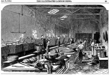 General view of kitchen at Richie & McCall's Cannery, Houndsditch, London, 1852. Artist: Unknown