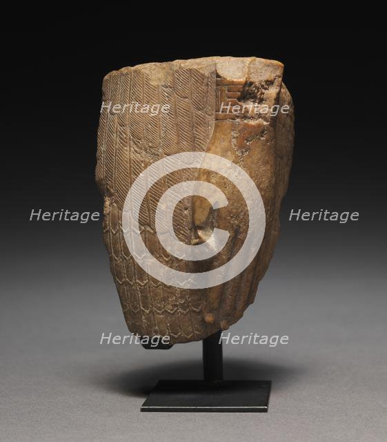 Fragment of a Feather-Garmented Figure, 1540-715 BC. Creator: Unknown.