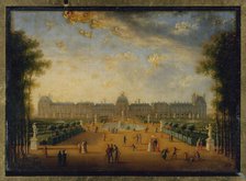 Tuileries Palace, seen from the gardens, current 1st arrondissement
, 1818. Creator: Jean Francois Lebelle.