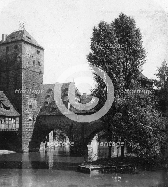 Henkersteg (The Hangman's Bridge), Nuremberg, Bavaria, Germany, c1900s.Artist: Wurthle & Sons