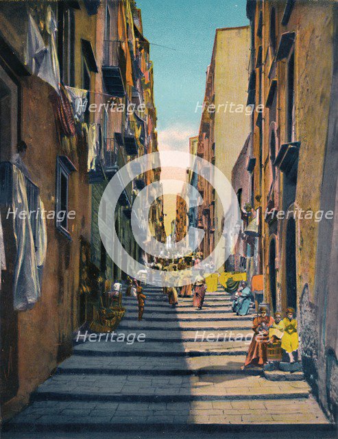 'Napoli - Pallonetti Santa Lucia', c1900. Creator: Unknown.
