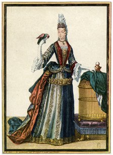 French fashion during the reign of Louis XIV, 1938. Artist: Unknown