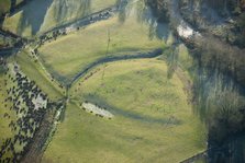 Earthwork remains of a ringwork castle, Aston Cantlow, Warwickshire, 2014. Creator: Historic England Staff Photographer.