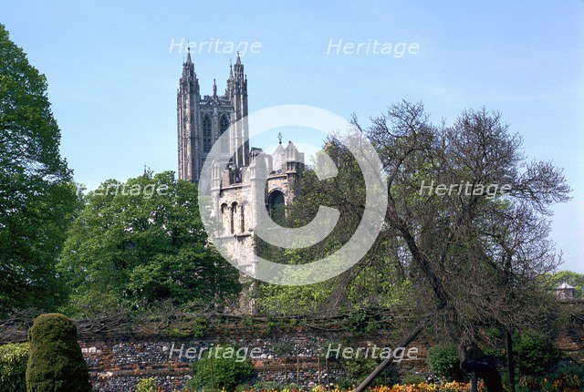 Canterbury Cathedral from the east, 6th century. Artist: Unknown